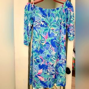 Lilly pulitzer Laurana dress Celestial Seas m